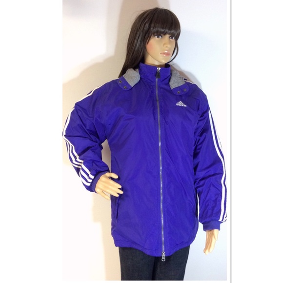 adidas Jackets & Blazers - ADIDAS VIBRANT PURPLE COAT/JACKET